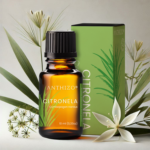 Aceite Esencial de Citronela 100% Puro, ORGÁNICO, ANTHIZO