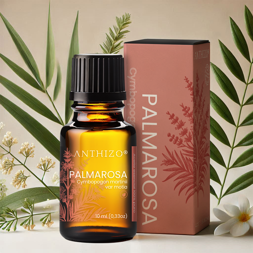 Aceite Esencial de Palmarosa 100% Puro, ORGÁNICO, ANTHIZO