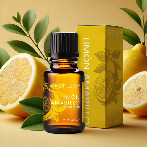 Aceite Esencial de Limón Amarillo 100% Puro, ANTHIZO