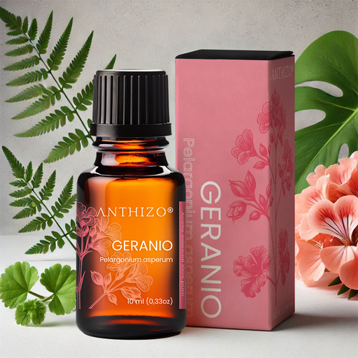 Aceite Esencial de Geranio 100% Puro, ANTHIZO