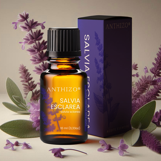 [01SSALSCL] Aceite Esencial de Salvia Esclarea 100% Puro, ANTHIZO